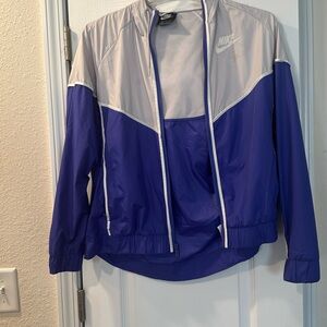 Nike Hooded Zip Up Windbreaker Jacket